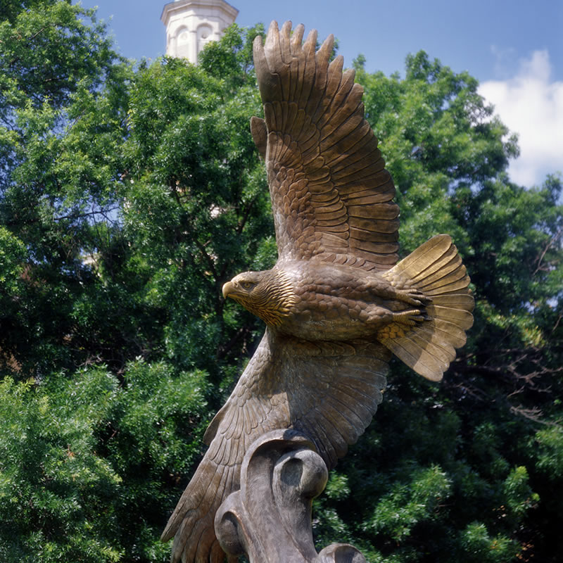 UNT Eagle Statue