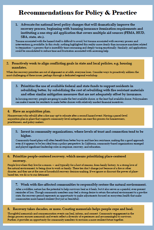 Policy Recommendations poster