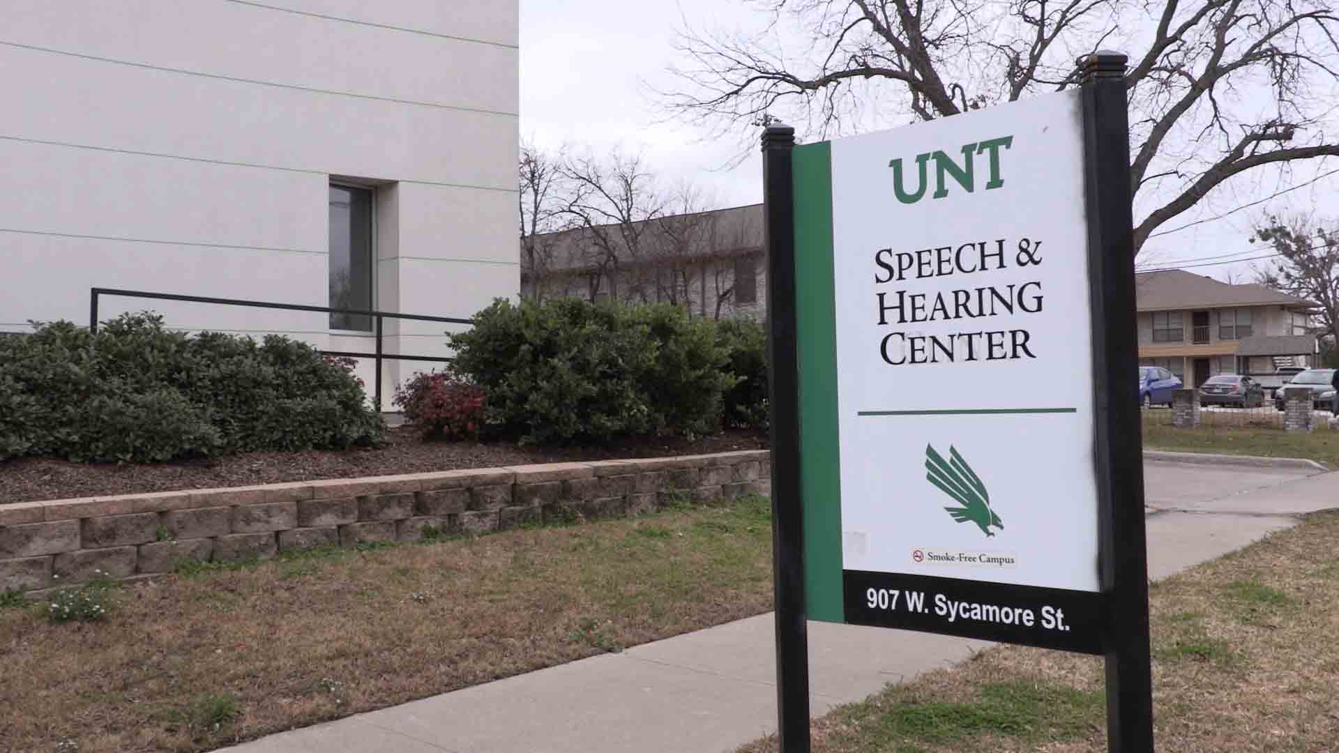 Exterior of UNT Speech & Hearing Center