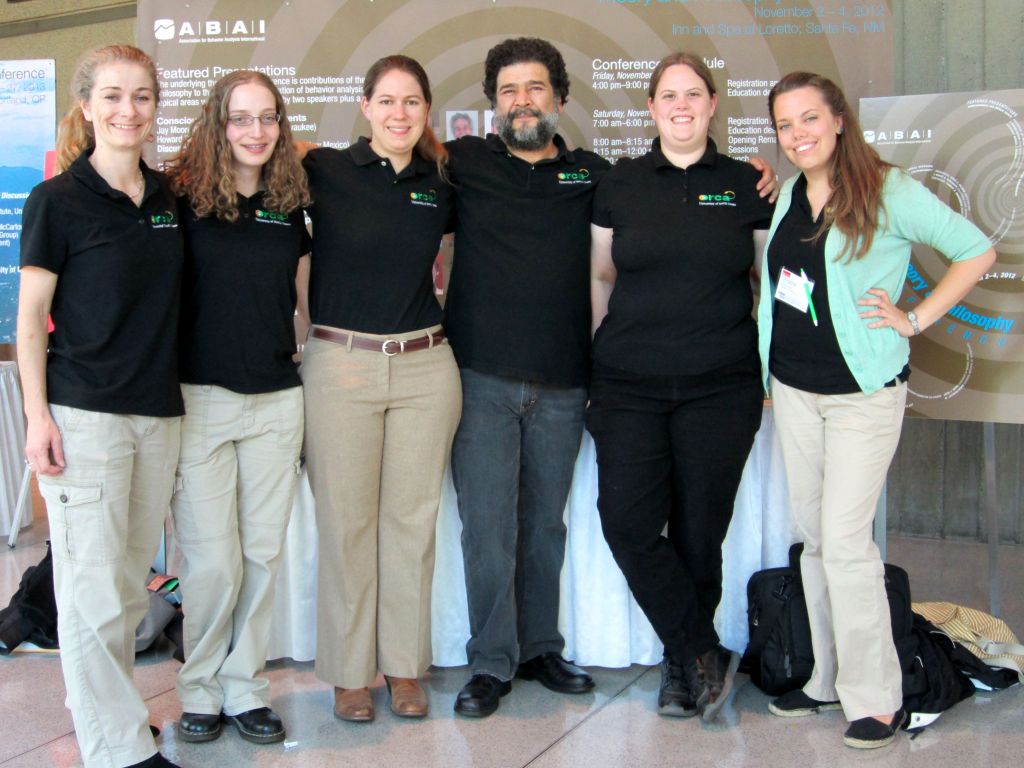 Faculty and students standing together