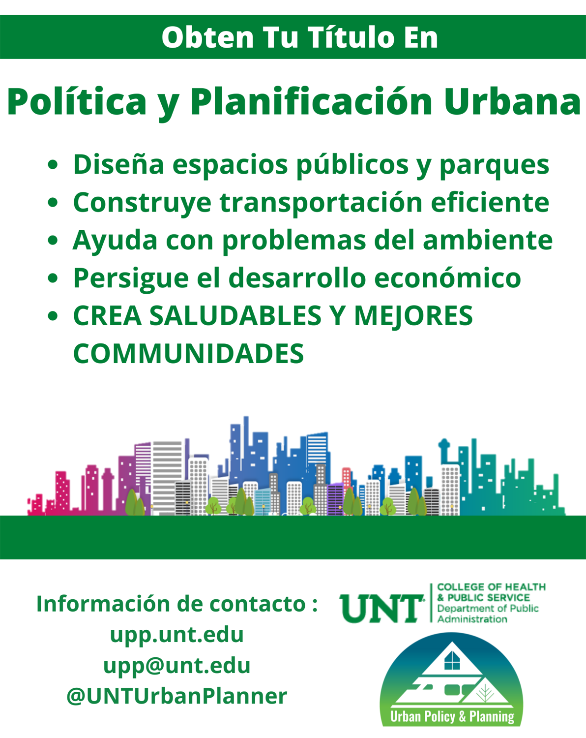 Flier in Spanish with info on UPoP