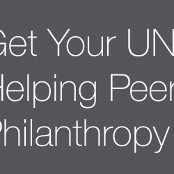 Button that says Get Your UNTHPS Helping Peers Succeed Philanthropy Cord Now